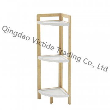 3 Shelf Bamboo Corner Storage Unit